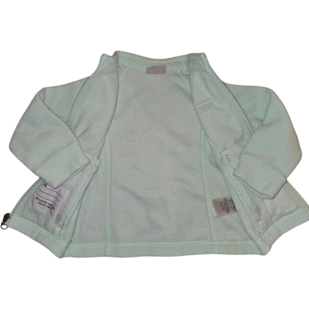 Columbia 3T Benton Springs Fleece Jacket Mint Green Zip Up Jacket Layer Hiking